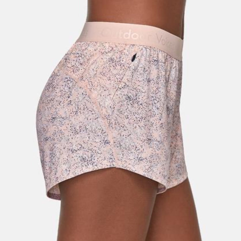 Outdoor Voices Relay Shorts in Speckled Pink